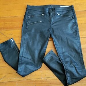Rag & Bone Coated Skinny Jeans Size 29